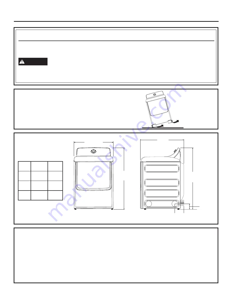 GE GTD42EASJWH Installation Instruction Download Page 2