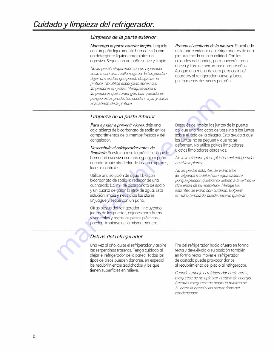 GE GTL12 Owner'S Manual And Installation Instructions Download Page 24