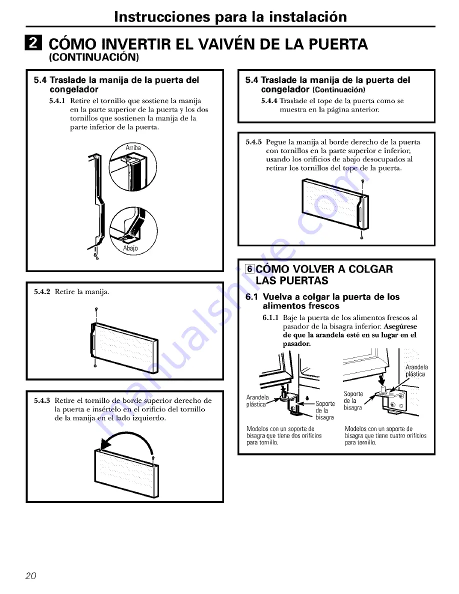 GE GTT16BBSARCC and Owner'S Manual And Installation Instructions Download Page 44