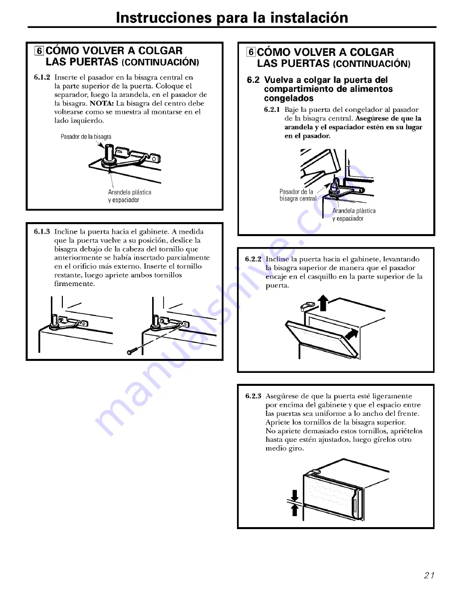 GE GTT16BBSARCC and Owner'S Manual And Installation Instructions Download Page 45