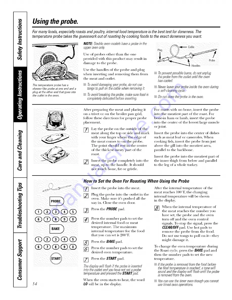 GE J7912 Owner'S Manual Download Page 14