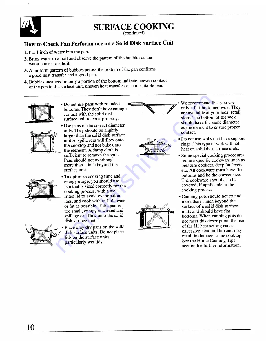 GE JB570GM Use And Care Manual Download Page 10