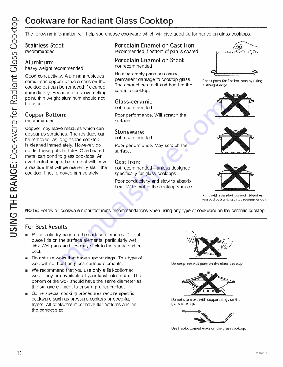 GE JB850 Owner'S Manual Download Page 12