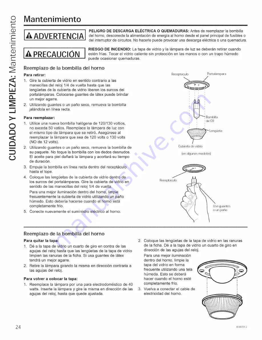 GE JB850 Owner'S Manual Download Page 52