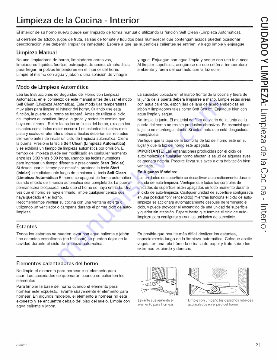 GE JB870DF2BB Owner'S Manual Download Page 49