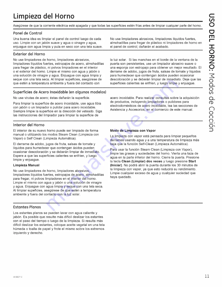 GE JCK1000DF2BB Owner'S Manual Download Page 27