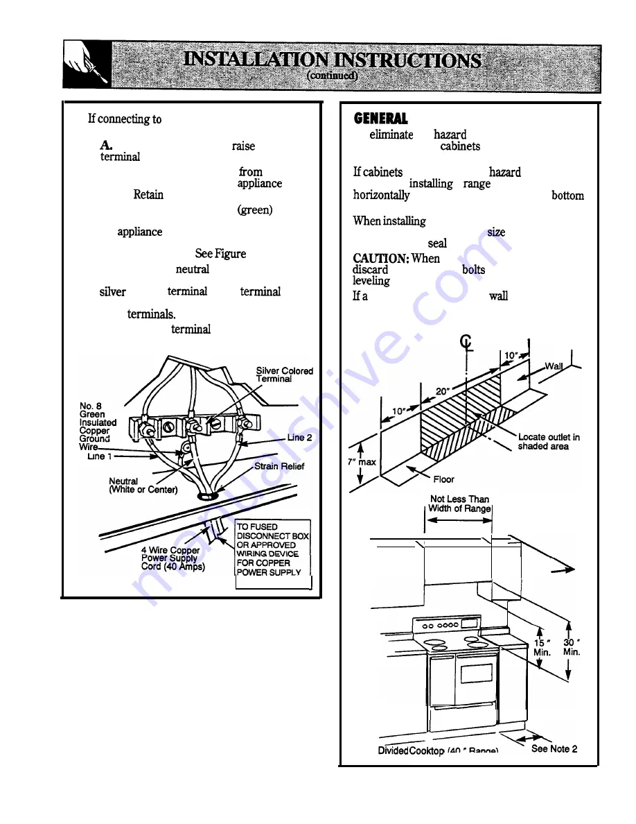 GE JCP67 Use And Care & Installation Manual Download Page 32