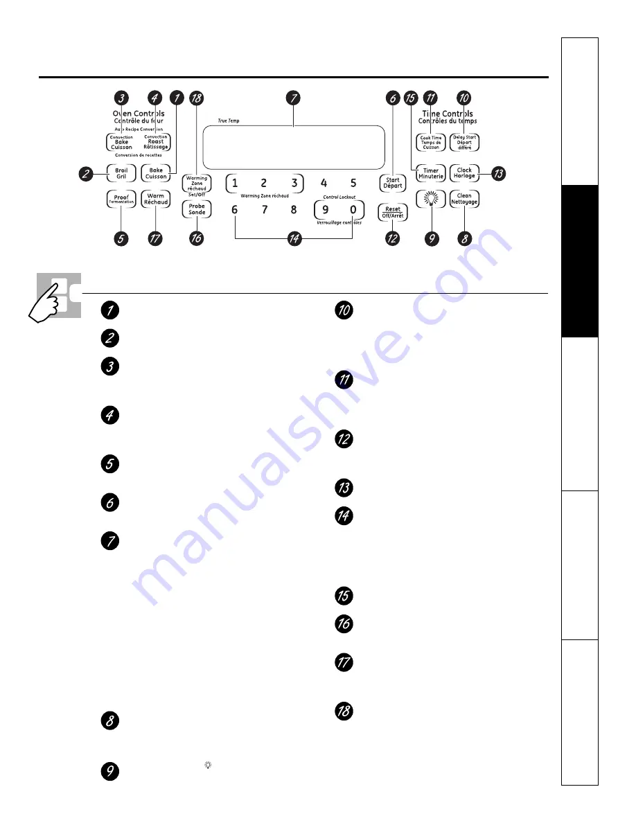 GE JCS968 Owner'S Manual Download Page 59