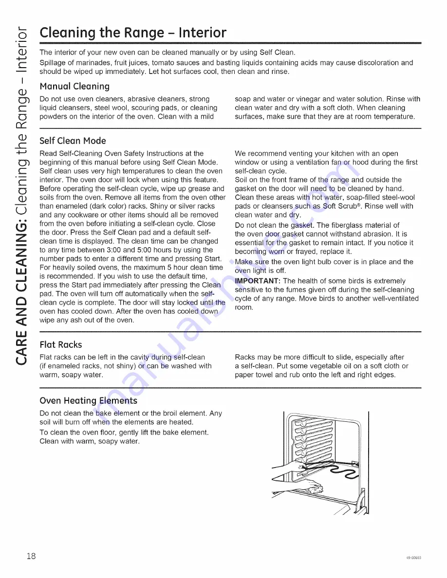 GE JD630DF1BB Owner'S Manual Download Page 18