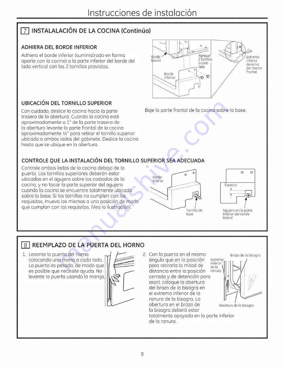 GE JDS28DF1WW Installation Instructions Manual Download Page 21