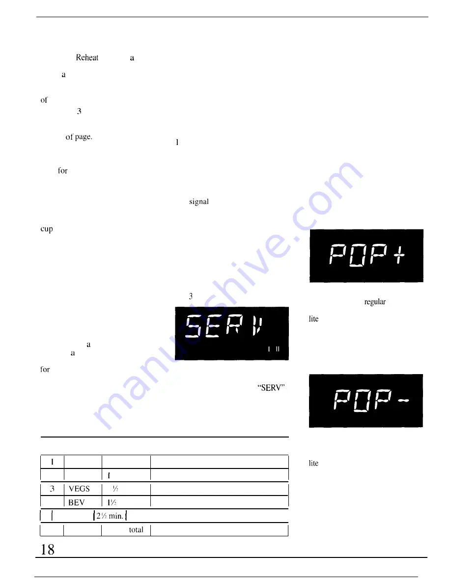 GE JE1455K Use And Care & Cooking Manual Download Page 18