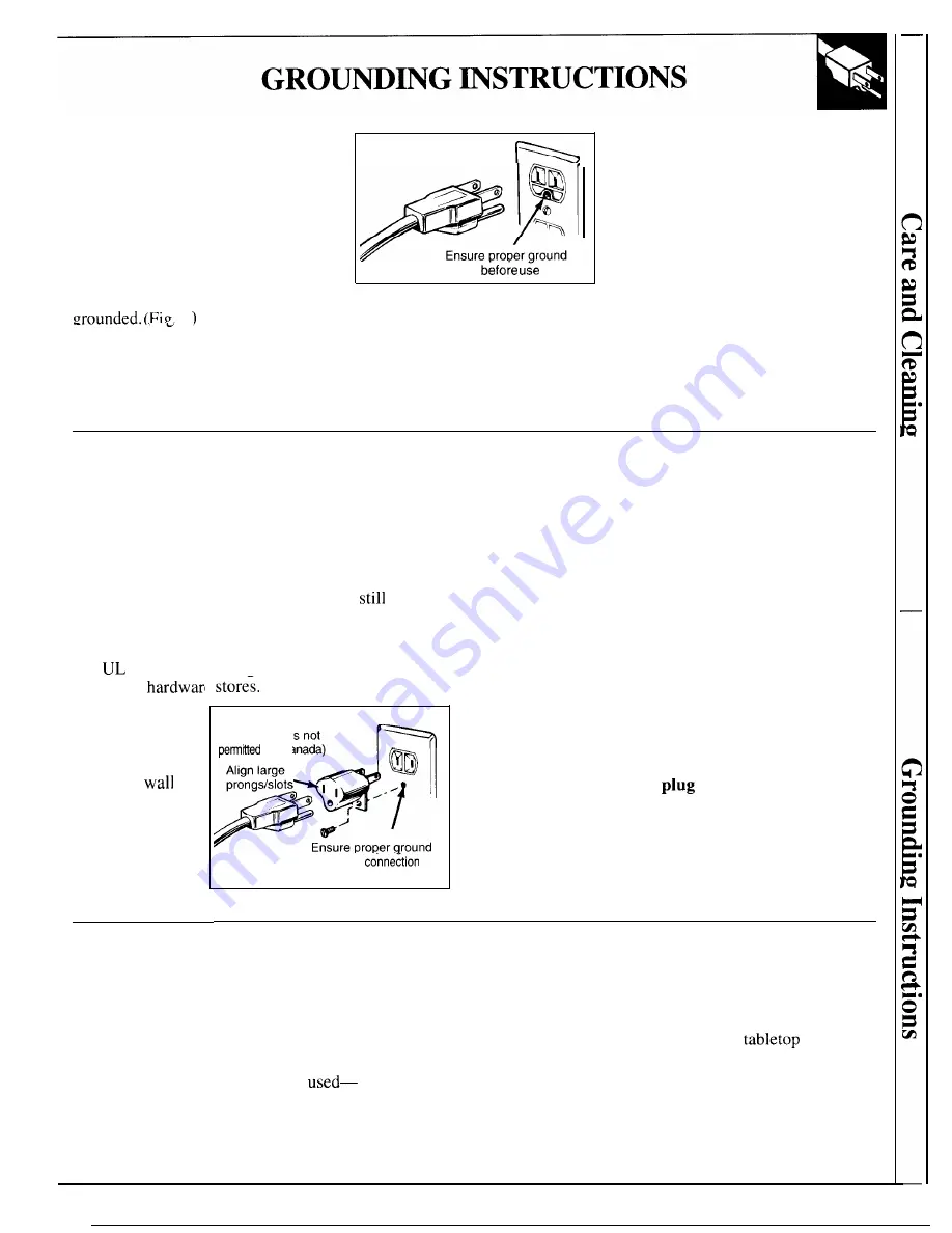 GE JE1468L Use And Care & Cooking Manual Download Page 37