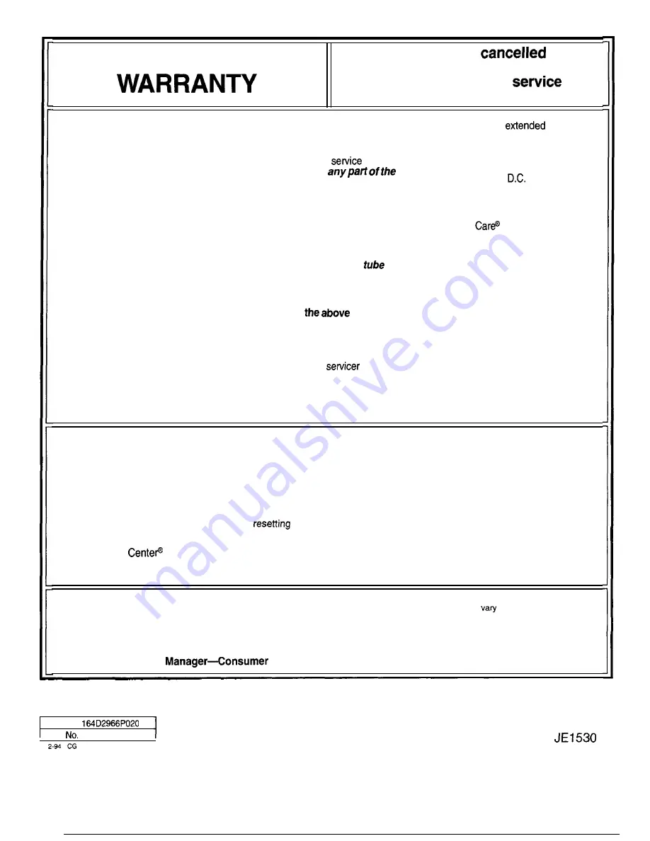 GE JE1530 Use And Care & Cooking Manual Download Page 24