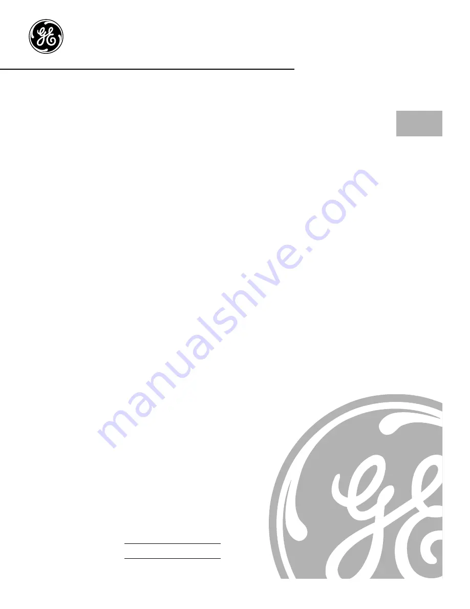 GE JE1590 Owner'S Manual Download Page 1