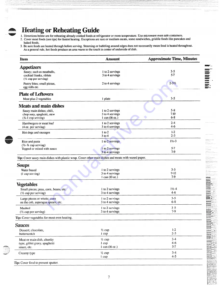 GE JE40 Use And Care Manual Download Page 7