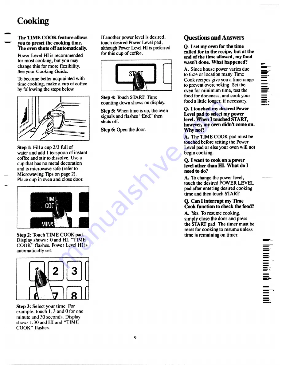 GE JE48 Use And Care Manual Download Page 9