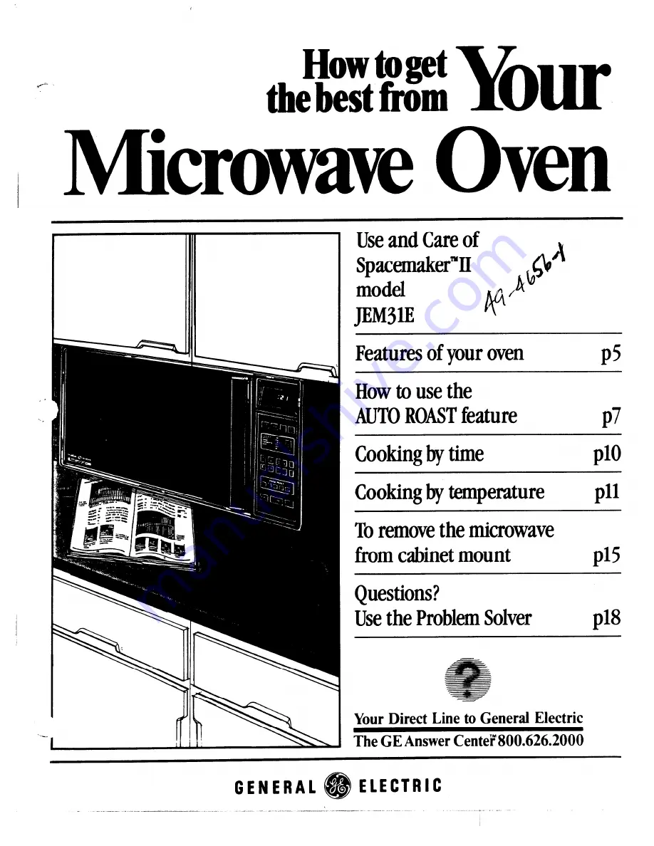 GE JEM31E Use And Care Manual Download Page 1