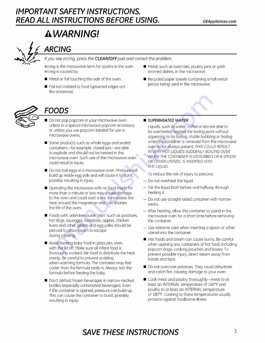 GE JES1139 Owner'S Manual Download Page 51