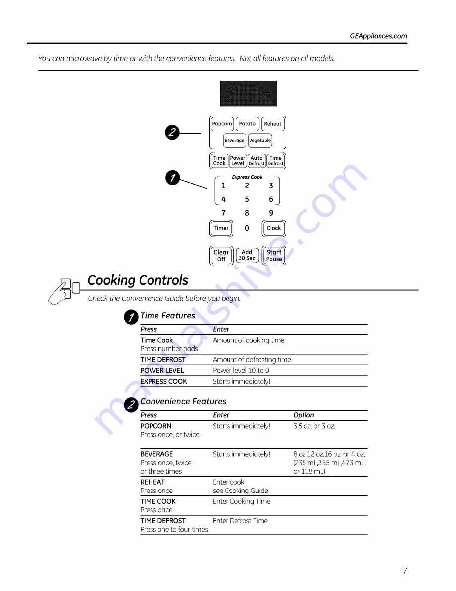 GE JES1139 Owner'S Manual Download Page 127