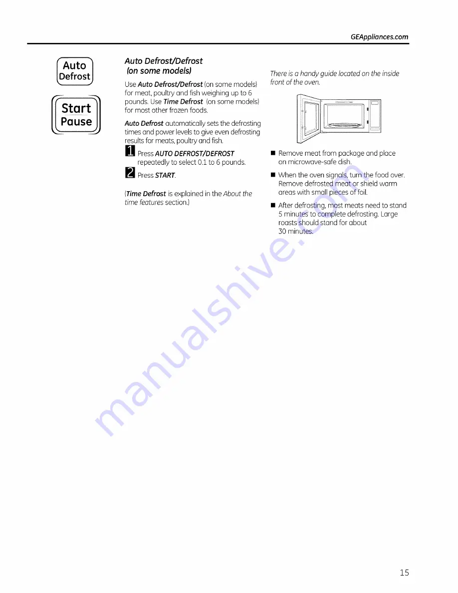 GE JES1139 Owner'S Manual Download Page 159