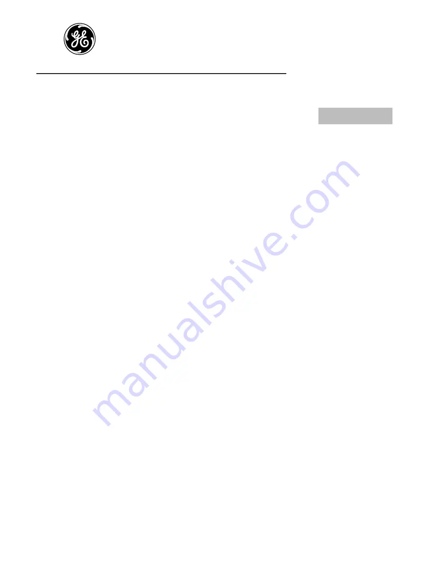 GE JES2051 Owner'S Manual Download Page 1