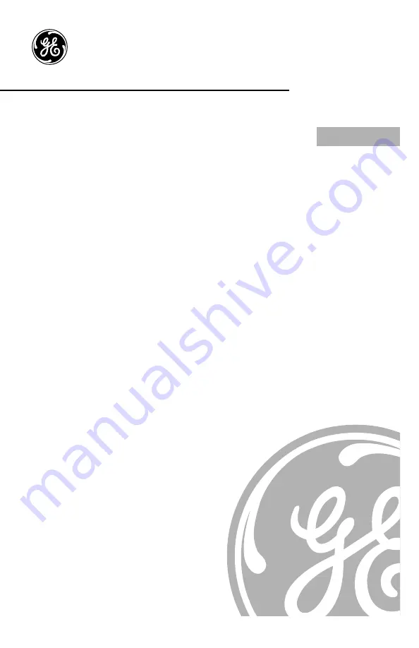 GE JES611 Owner'S Manual Download Page 1