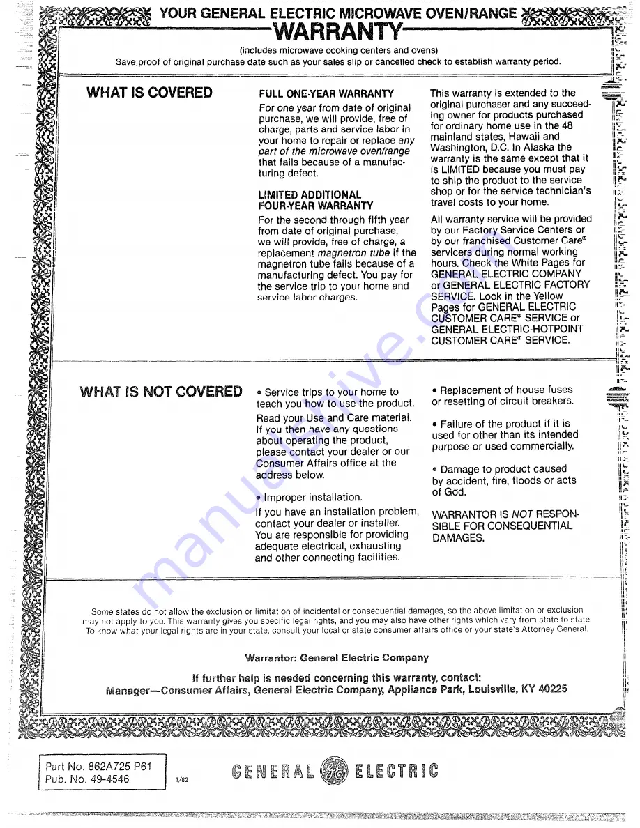 GE JET107 Instruction Manual Download Page 14