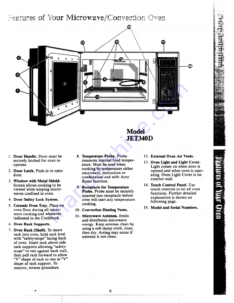 GE JET340D Use And Care Manual Download Page 5