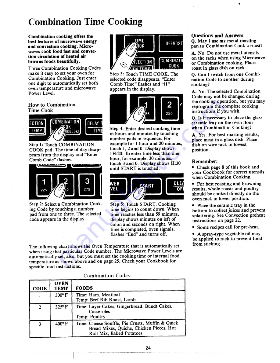 GE JET340D Use And Care Manual Download Page 24