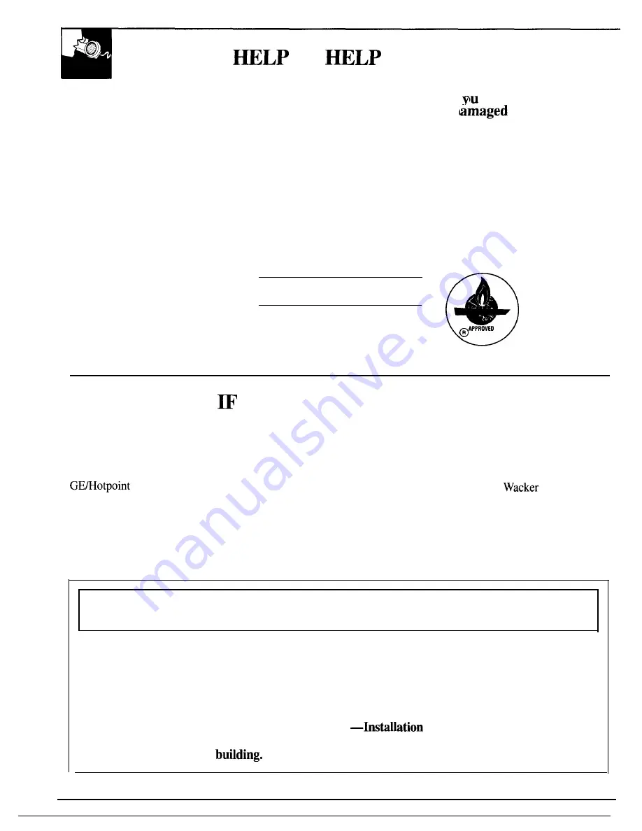 GE JGBP26GEN Use And Care & Installation Manual Download Page 2