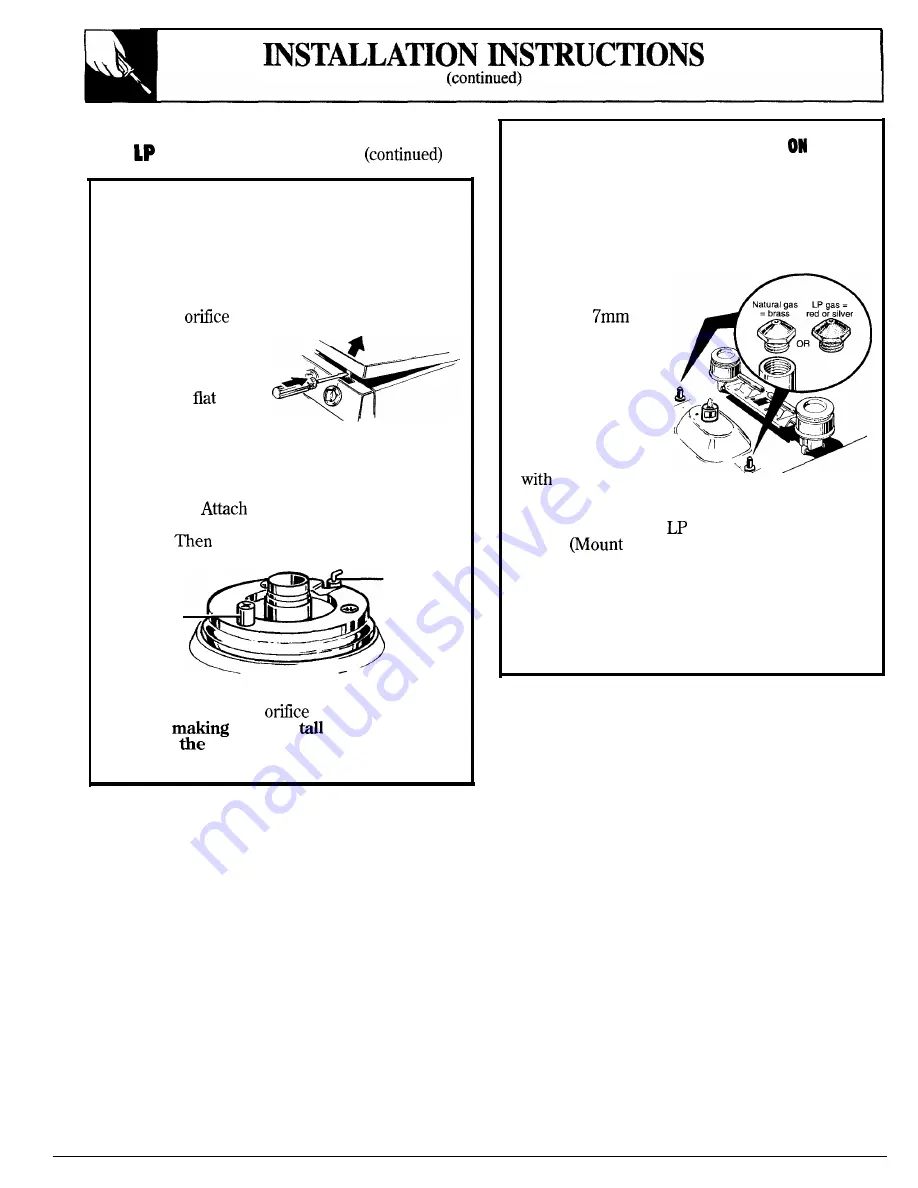 GE JGBP26GEN Use And Care & Installation Manual Download Page 46