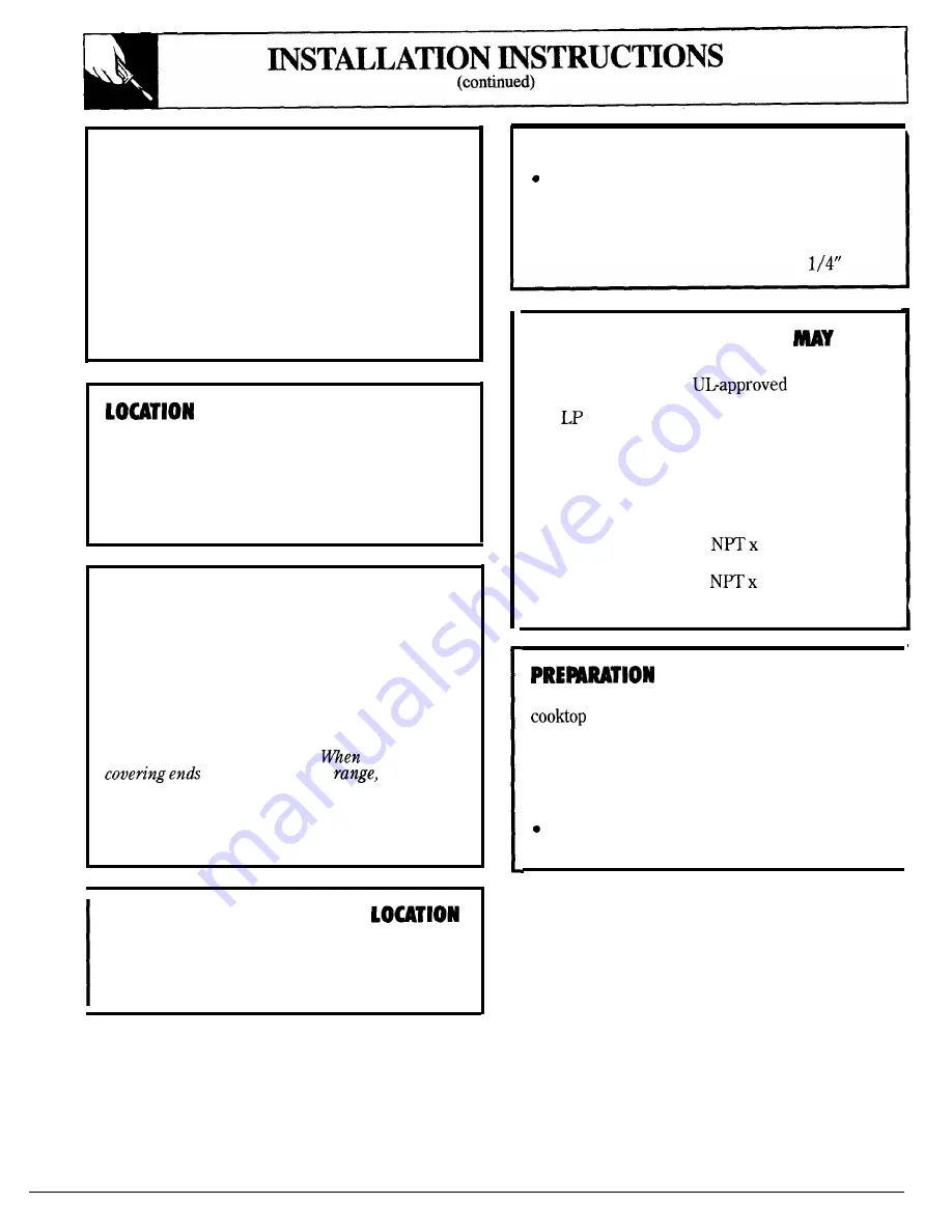 GE JGBP31GEP Use And Care & Installation Manual Download Page 36