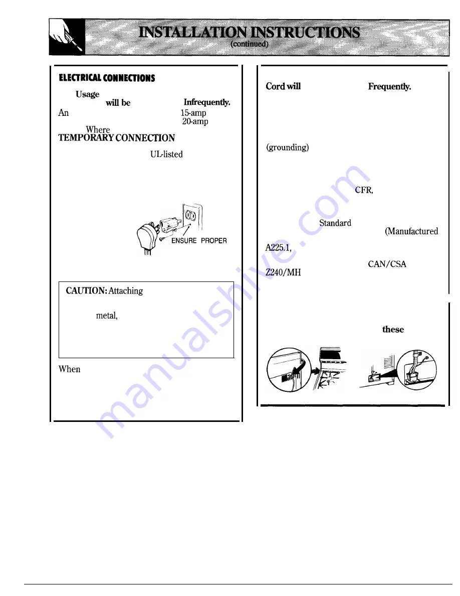 GE JGBP31GEP Use And Care & Installation Manual Download Page 40