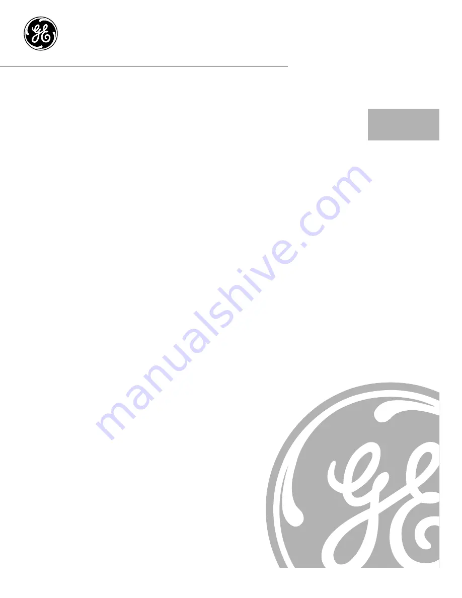 GE JGBS80 Owner'S Manual & Installation Instructions Download Page 1