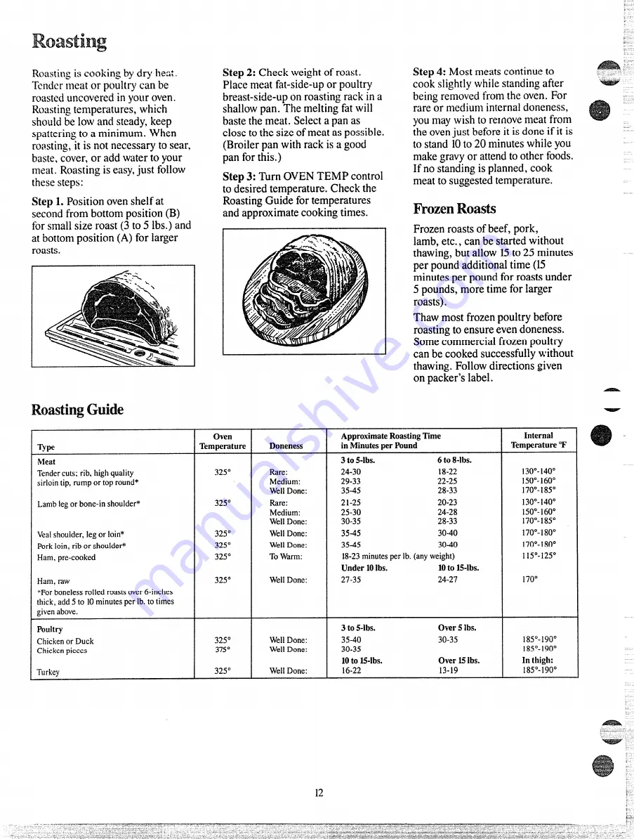 GE JGHC56GEJ Use And Care Manual Download Page 12