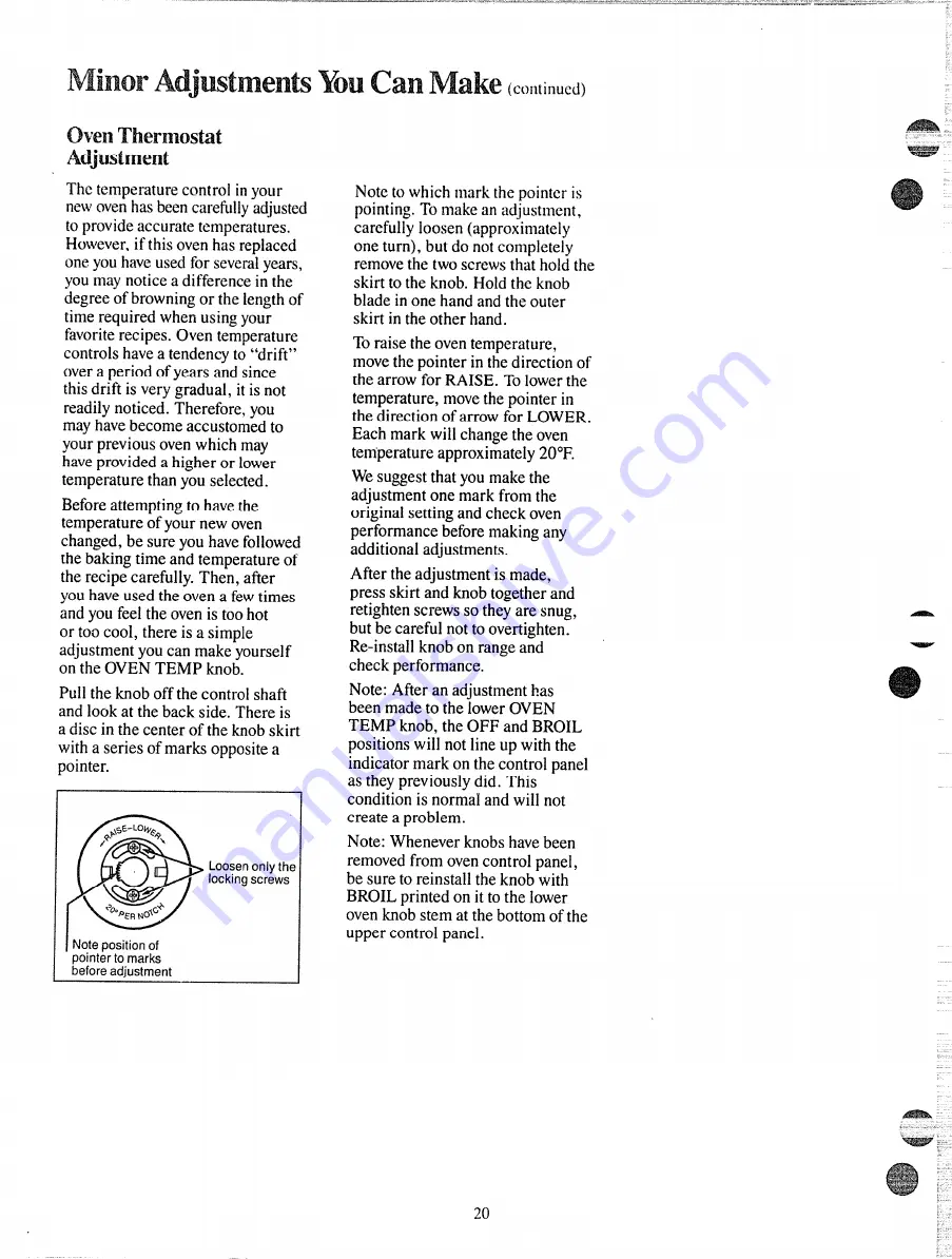 GE JGHC56GEJ Use And Care Manual Download Page 20