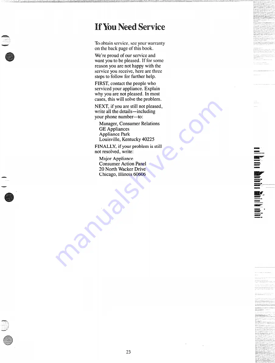 GE JGHC56GEJ Use And Care Manual Download Page 22