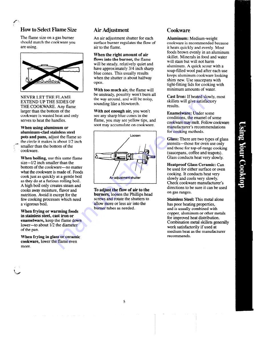 GE JGP600EH Use And Care Manual Download Page 5