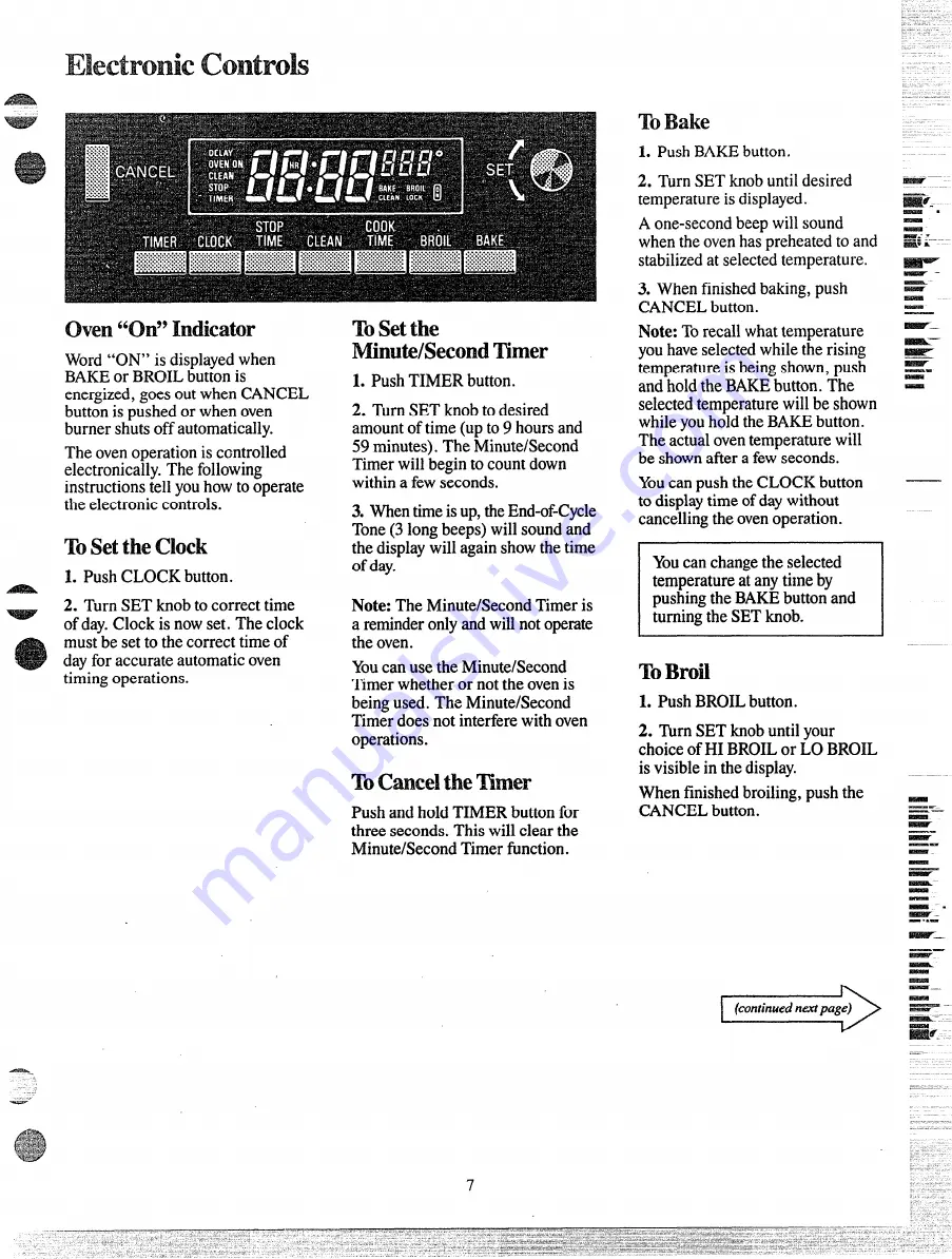 GE JGRP18GEL Use And Care Manual Download Page 7