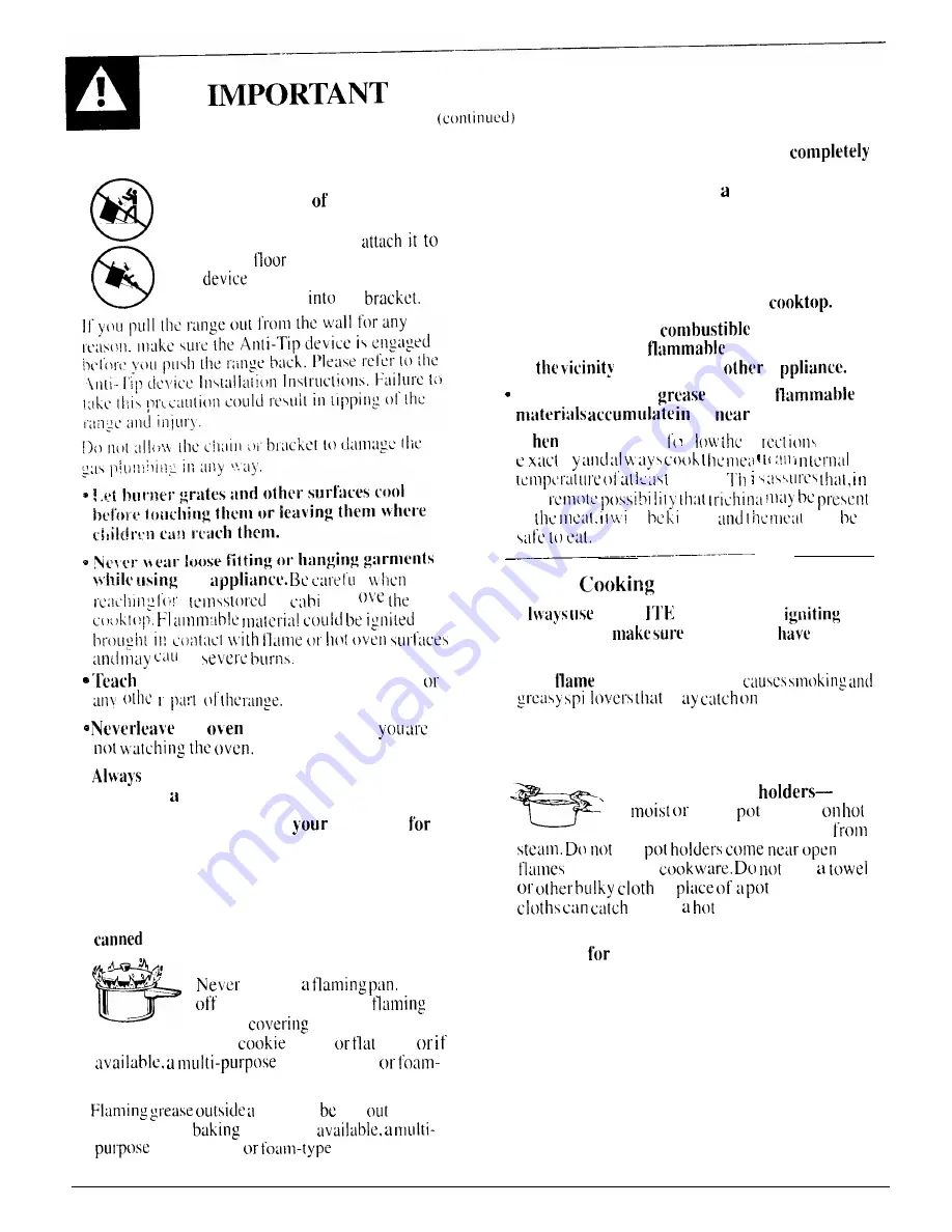 GE JGSP30GER Use And Care Manual Download Page 4