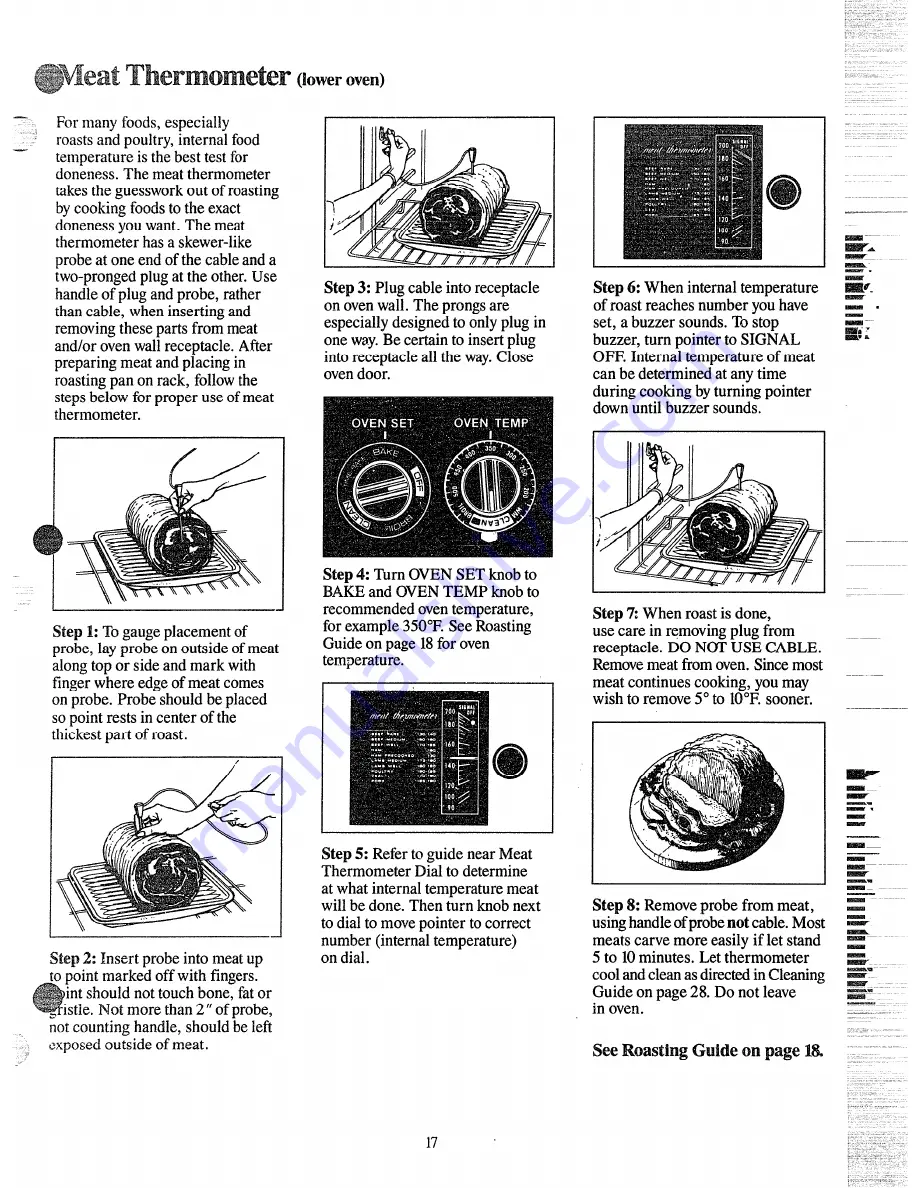 GE JHP63V Manual Download Page 17