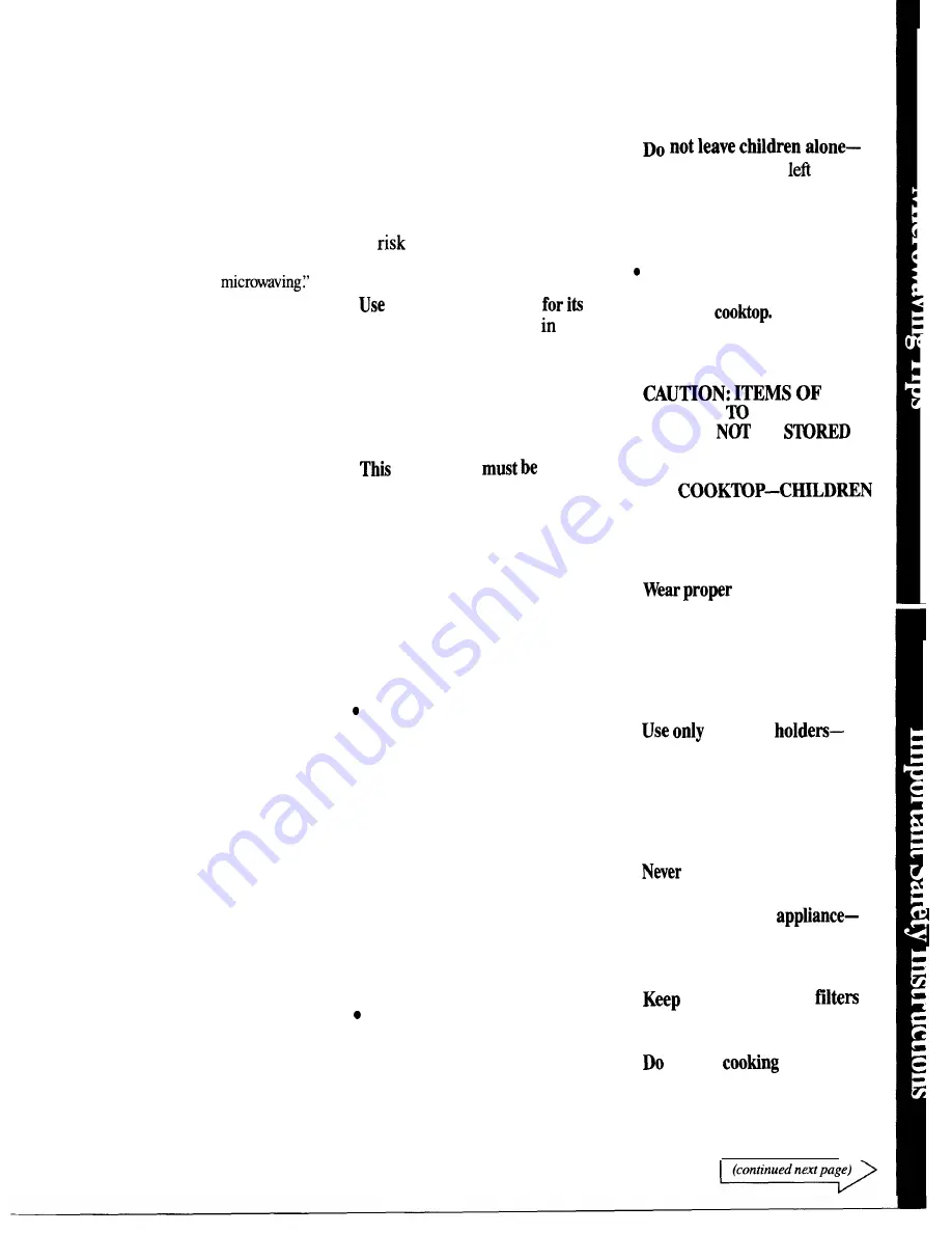 GE JHP64G Use And Care Manual Download Page 3