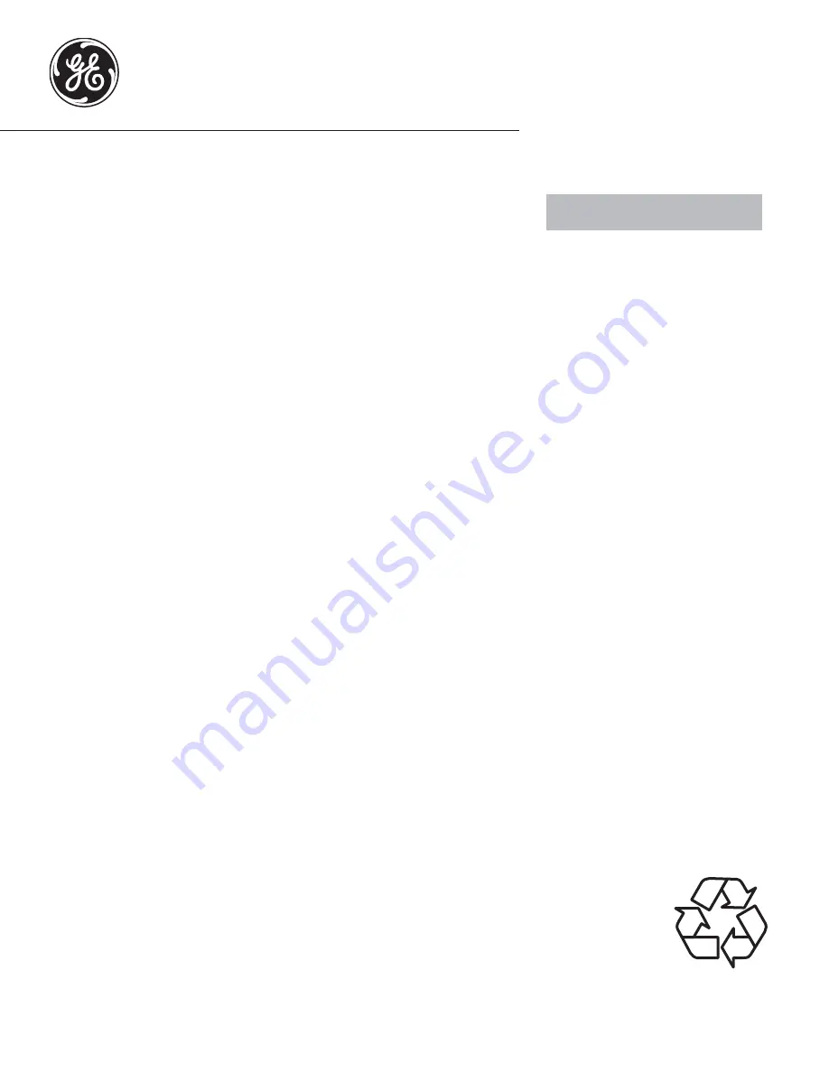 GE JK3800SHSS Owner'S Manual Download Page 29