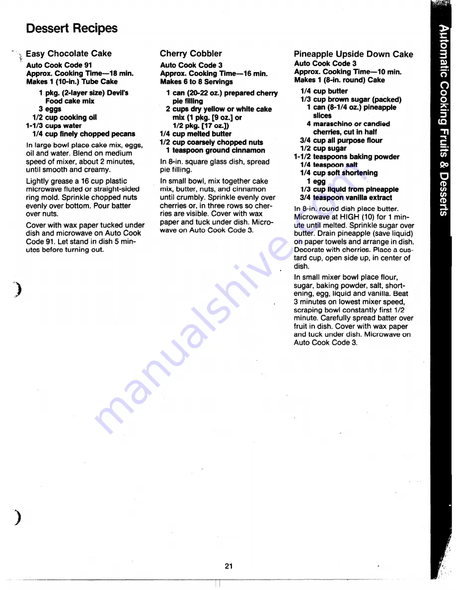 GE JKP77G Use And Care Manual Download Page 21