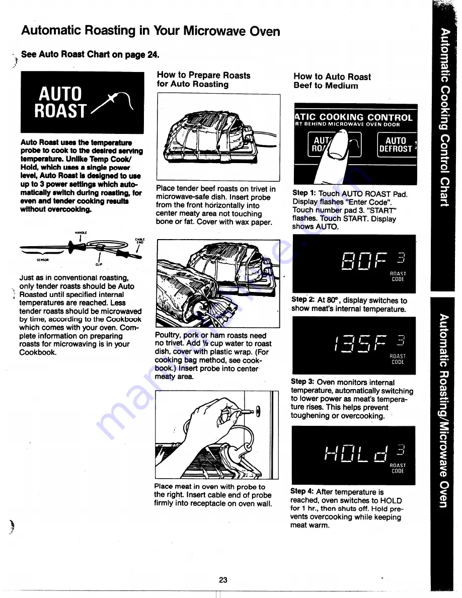 GE JKP77G Use And Care Manual Download Page 23