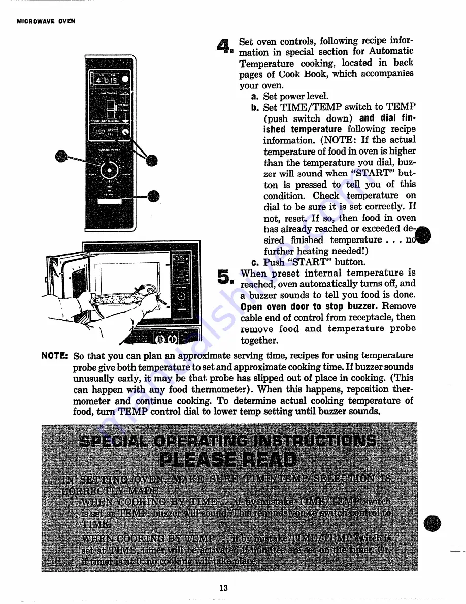 GE JKP97G User Manual Download Page 14