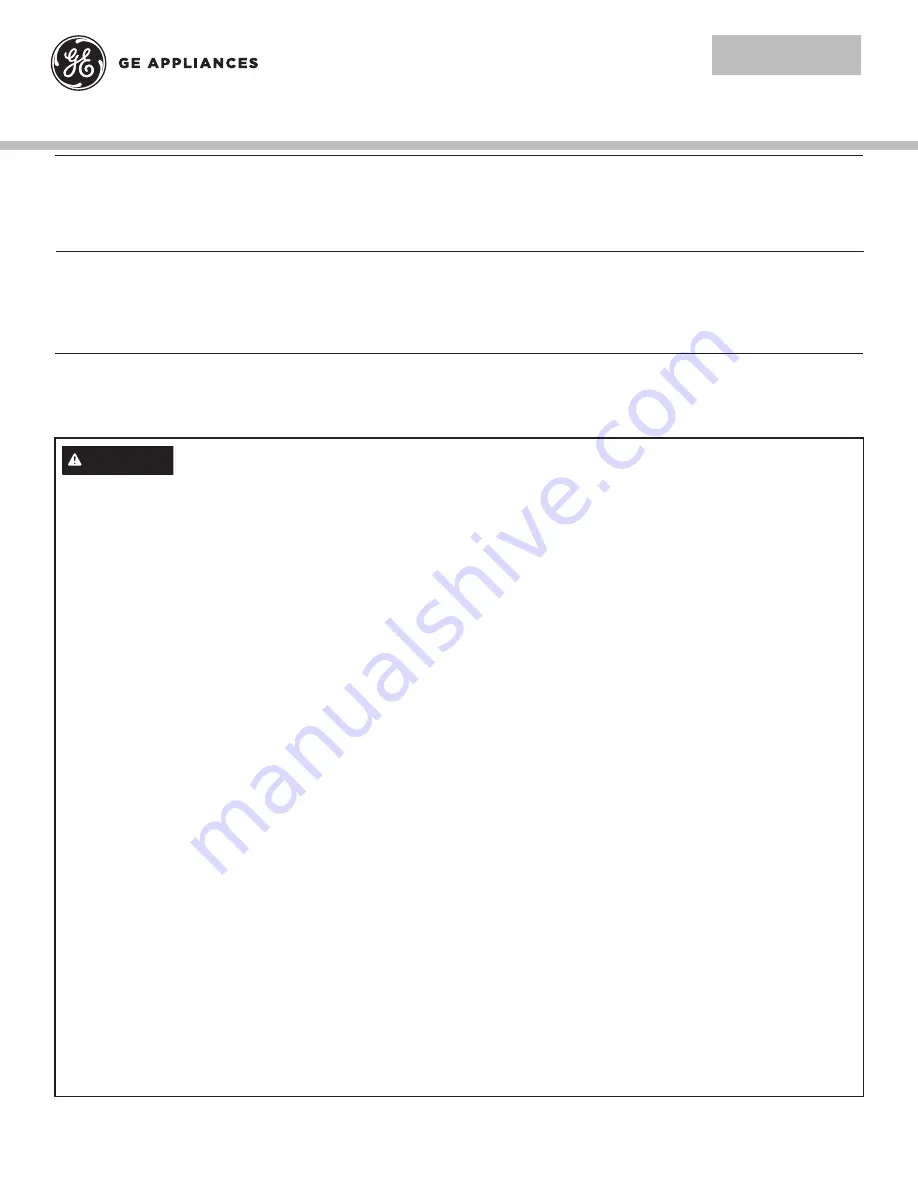 GE JNM3184DPBB Instructions Manual Download Page 1