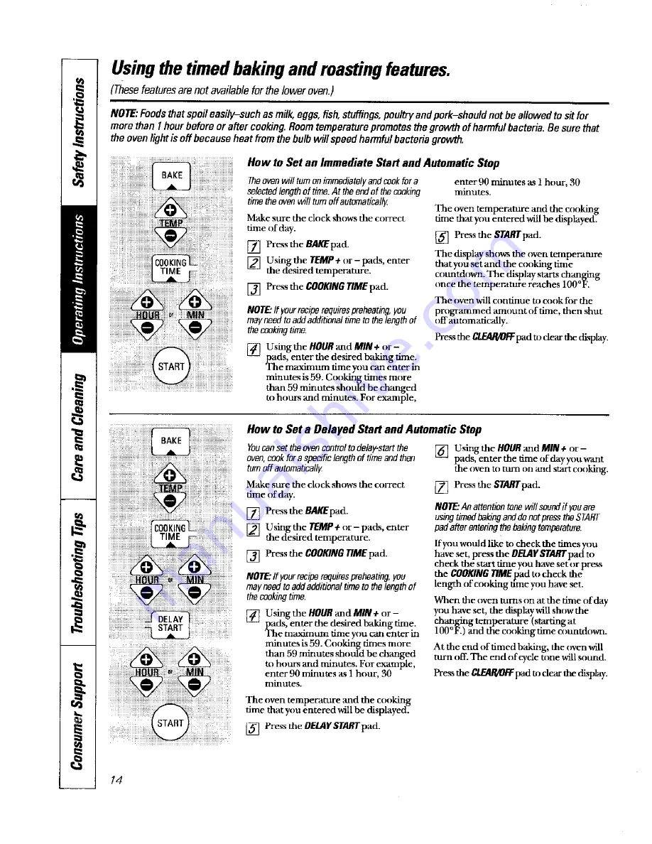 GE JRP24BD1BB Owner'S Manual Download Page 14