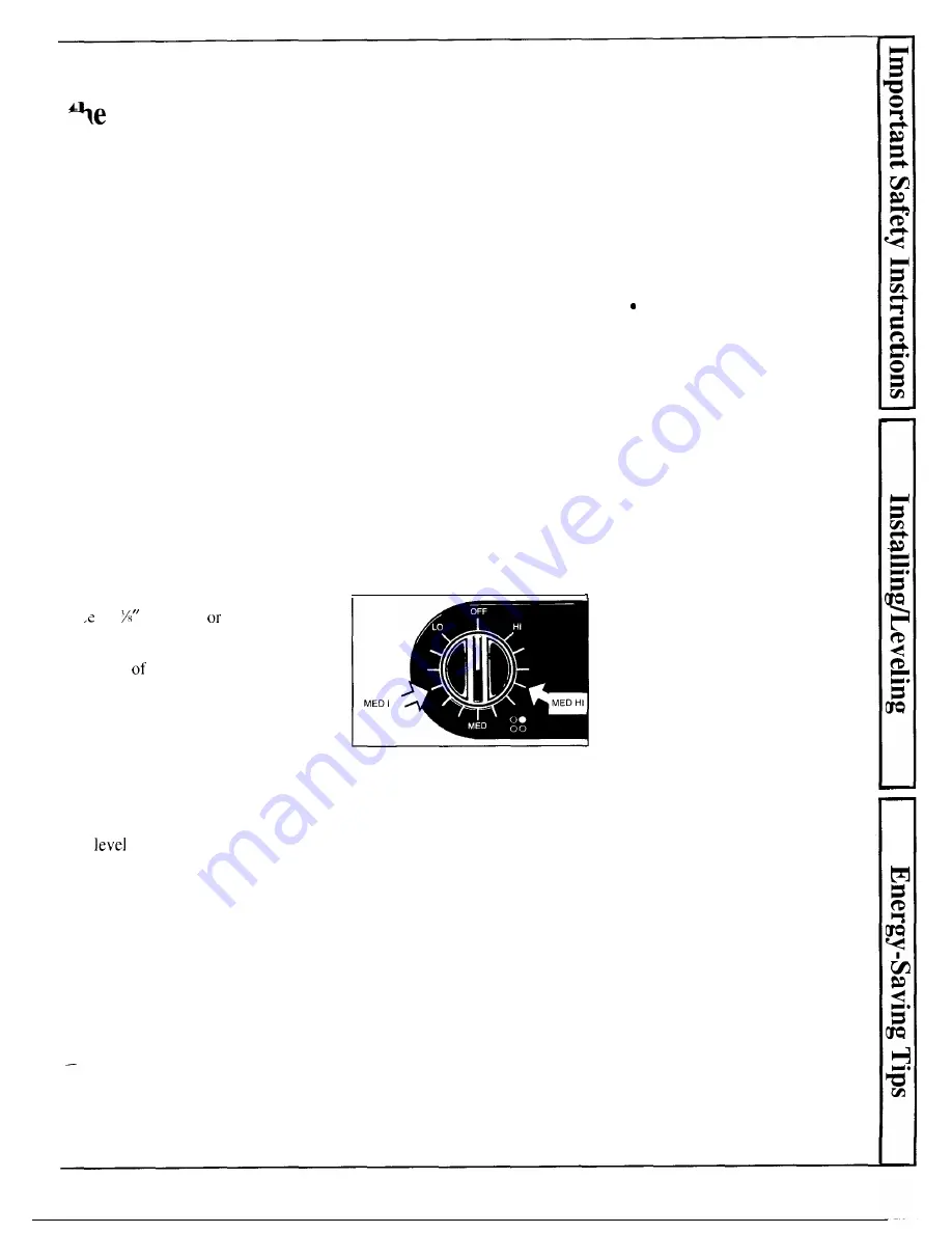 GE JSP50GN Use And Care Manual Download Page 5