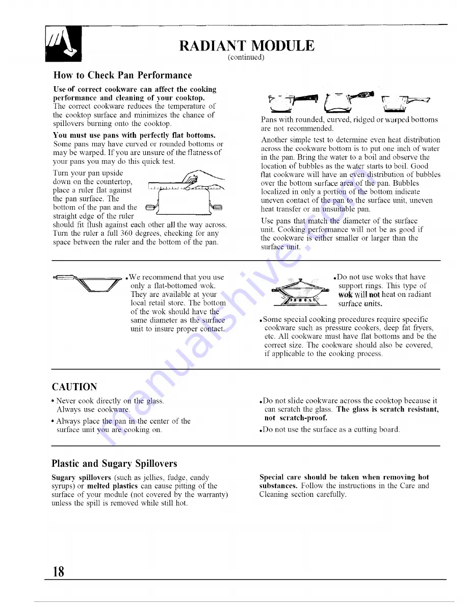 GE JSP68 Use And Care & Installation Manual Download Page 18